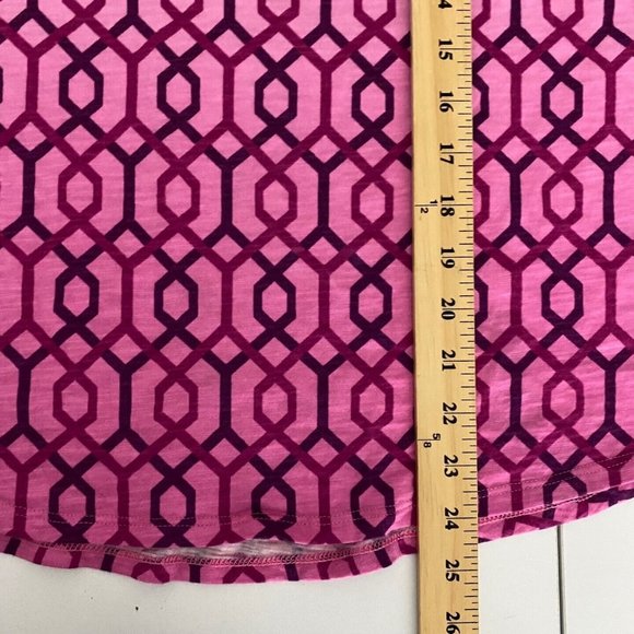 CHICOS Ultimate Tee Short Sleeve T Shirt Pink Knit Scoop Neck Size 3 US XL - Picture 8 of 8